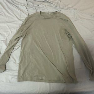 Zara T shirt Men’s Long Sleeve Green XL slim fit great condition